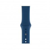 Apple Sport Band Stainless Steel Pin Blue Horizon - оригинална силиконова каишка за Apple Watch 38мм, 40мм, 41мм (син)  1