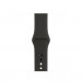 Apple Watch Midnight Sport Band - оригинална силиконова каишка за Apple Watch 38мм, 40мм, 41мм (тъмносив) (ритейл опаковка) 2