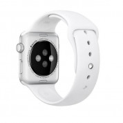 Apple Sport Band White Stainless Steel Pin - оригинална силиконова каишка за Apple Watch 42мм, 44мм (бял) (retail) 1