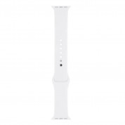 Apple Sport Band White Stainless Steel Pin - оригинална силиконова каишка за Apple Watch 42мм, 44мм (бял) (retail) 4