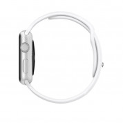 Apple Sport Band White Stainless Steel Pin - оригинална силиконова каишка за Apple Watch 42мм, 44мм (бял) (retail) 2