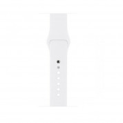 Apple Sport Band White Stainless Steel Pin - оригинална силиконова каишка за Apple Watch 42мм, 44мм (бял) (retail) 5