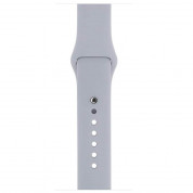 Apple Sport Band Stainless Steel Pin - оригинална силиконова каишка за Apple Watch 42мм, 44мм (бледосив) (retail) 1