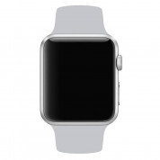 Apple Sport Band Stainless Steel Pin - оригинална силиконова каишка за Apple Watch 42мм, 44мм (бледосив) (retail) 2