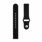 Tactical 432 Silicone Sport Band 20mm - силиконова каишка за Samsung Galaxy Watch, Huawei Watch, Xiaomi, Garmin и други часовници с 20мм захват (черен)