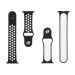 Tactical 164 Double Silicone Sport Band - силиконова каишка за Apple Watch 42мм, 44мм, 45мм, Ultra 49мм (черен-бял) 2