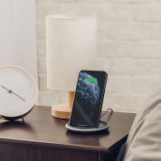 Moshi Lounge Q Wireless Charging Stand, Fast-charging with Adjustable-height for all Qi Phones (gray) 3