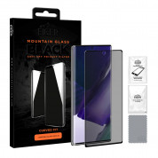 Eiger Mountain Glass Black Curved Anti-Spy Privacy Filter Tempered Glass - калено стъклено защитно покритие с извити ръбове и определен ъгъл на виждане за дисплея на Samsung Galaxy Note 20 Ultra