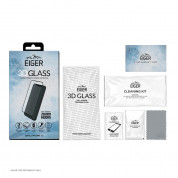 Eiger 3D Glass Full Screen Tempered Glass Screen Protector - калено стъклено защитно покритие за дисплея на iPhone 12 mini (черен-прозрачен) 1