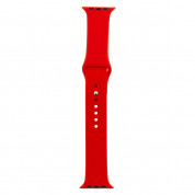 Tactical 498 Silicone Sport Band - силиконова каишка за Apple Watch 42мм, 44мм, 45мм, Ultra 49мм (червен)