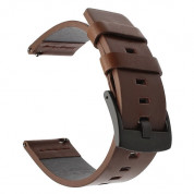 Tactical 311 Genuine Leather Band 20mm - кожена (естествена кожа) каишка за Samsung Galaxy Watch, Huawei Watch, Xiaomi, Garmin и други часовници с 20мм захват (кафяв) 1