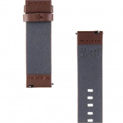 Tactical 311 Genuine Leather Band 20mm - кожена (естествена кожа) каишка за Samsung Galaxy Watch, Huawei Watch, Xiaomi, Garmin и други часовници с 20мм захват (кафяв) 3