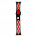 Tactical 145 Double Silicone Sport Band - силиконова каишка за Apple Watch 38мм, 40мм (черен-червен) 2