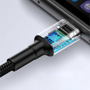 Baseus Cafule Quick Charge USB-C Cable (CATKLF-P91) - кабел с въжена оплетка и бързо зареждане за устройства с USB-C порт (100 см) (червен) 7