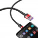Baseus Cafule Quick Charge USB-C Cable (CATKLF-P91) - кабел с въжена оплетка и бързо зареждане за устройства с USB-C порт (100 см) (червен) 7