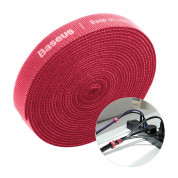 Baseus Rainbow Circle Velcro Strap - велкро лента за организиране на кабели (300 см) (червен) 7