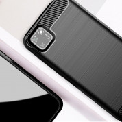 Carbon TPU Case - силиконов (TPU) калъф за Huawei Y5p (черен) 2