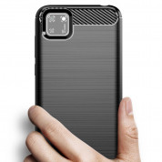 Carbon TPU Case - силиконов (TPU) калъф за Huawei Y5p (черен) 1