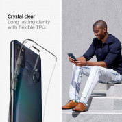 Spigen Liquid Crystal Case - тънък качествен силиконов (TPU) калъф за Samsung Galaxy A21s (прозрачен)  7