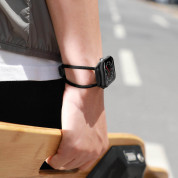 Baseus Lets Go Bracelet Clasp Band (LBAPWA4-BGY) - текстилна каишка за Apple Watch 42мм, 44мм, 45мм (черен) 5