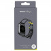 Baseus Lets Go Bracelet Clasp Band (LBAPWA4-BGY) - текстилна каишка за Apple Watch 42мм, 44мм, 45мм (черен) 5