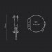 Baseus Lets Go Bracelet Clasp Band (LBAPWA4-BGY) - текстилна каишка за Apple Watch 42мм, 44мм, 45мм (черен) 12
