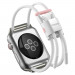 Baseus Lets Go Bracelet Clasp Band (LBAPWA4-B24) - текстилна каишка за Apple Watch 42мм, 44мм, 45мм, Ultra 49мм (бял) 1