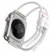 Baseus Lets Go Bracelet Clasp Band (LBAPWA4-B24) - текстилна каишка за Apple Watch 42мм, 44мм, 45мм, Ultra 49мм (бял) 2