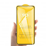 Premium Full Glue 9D Edge to Edge Tempered Glass - стъклено защитно покритие за целия дисплей на iPhone 11, iPhone XR (черен) 4