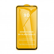 Premium Full Glue 9D Edge to Edge Tempered Glass - стъклено защитно покритие за целия дисплей на Huawei P40 Lite (черен)