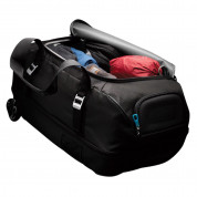 Thule Crossover Rolling Duffel 56L - водонепромокаема пътна чанта с алуминиева телескопична дръжка и колелца (син) 7