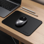 Satechi Eco-Leather Mouse Pad - дизайнерски кожен пад за мишка (черен) 3