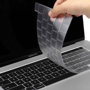 TPU Keyboard Cover - силиконов протектор за клавиатурата на MacBook Pro 16 (2020), MacBook Pro 13 (2020) (прозрачен-мат) 2