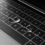 TPU Keyboard Cover - силиконов протектор за клавиатурата на MacBook Pro 16 (2020), MacBook Pro 13 (2020) (прозрачен-мат) 1