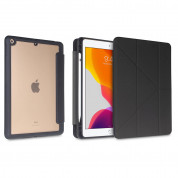 Torrii Torero Case - полиуретанов кейс и поставка с отделение за Apple Pencil за iPad 9 (2021), iPad 8 (2020), iPad 7 (2019) (черен) 2