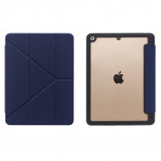 Torrii Torero Case - полиуретанов кейс и поставка с отделение за Apple Pencil за iPad 9 (2021), iPad 8 (2020), iPad 7 (2019) (тъмносин)