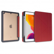 Torrii Torero Case - полиуретанов кейс и поставка с отделение за Apple Pencil за iPad 9 (2021), iPad 8 (2020), iPad 7 (2019) (червен) 2