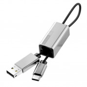 Baseus Card Reading Cable USB-C & USB-A Memory Card Reader (silver)