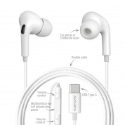 4smarts Active In-Ear Stereo Headset Melody Digital Basic USB-C - активни слушалки с USB-C кабел, управление на звука и микрофон (бял)  1