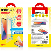 Torrii BodyGlass 2.5D Anti Blue Light & Anti-Bacterial Glass - калено стъклено защитно покритие с антибактериално покритие за iPhone 12 mini (прозрачен) 4