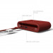 iOttie iON Wireless Qi Charging Pad Plus 10W - поставка (пад) за безжично зареждане с технология за бързо зареждане за QI съвместими мобилни устройства и допълнителен USB изход (червен) 3