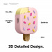 Elago Airpods Pro Ice Cream Design Silicone Case - силиконов калъф с карабинер за Apple Airpods Pro (светлорозов)  2