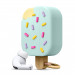 Elago Airpods Pro Ice Cream Design Silicone Case - силиконов калъф с карабинер за Apple Airpods Pro (зелен)  1