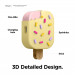 Elago Airpods Pro Ice Cream Design Silicone Case - силиконов калъф с карабинер за Apple Airpods Pro (жълт)  2