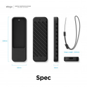 Elago R3 Protective Case - удароустойчив силиконов калъф за Apple TV Siri Remote (черен) 6