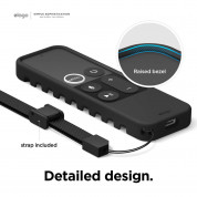 Elago R3 Protective Case - удароустойчив силиконов калъф за Apple TV Siri Remote (черен) 2