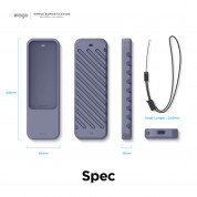 Elago R3 Protective Case - удароустойчив силиконов калъф за Apple TV Siri Remote (лилав) 6
