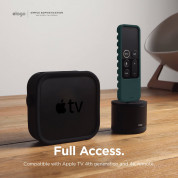 Elago R3 Protective Case - удароустойчив силиконов калъф за Apple TV Siri Remote (тъмнозелен) 3