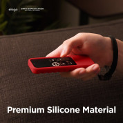 Elago R3 Protective Case - удароустойчив силиконов калъф за Apple TV Siri Remote (червен) 4