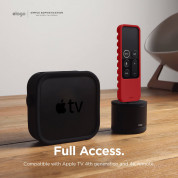 Elago R3 Protective Case - удароустойчив силиконов калъф за Apple TV Siri Remote (червен) 3